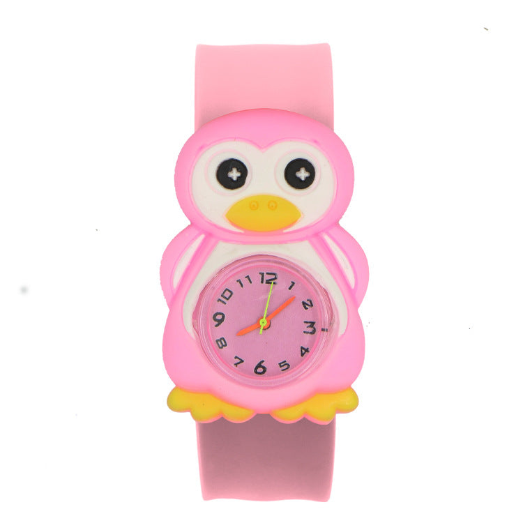 Children's Watch Cartoon Pat Watch Kindergarten Elementary School Silicone Toy Pat Circle Anime Peppa Pig Electronic Watch