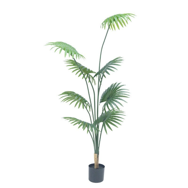 Cross-Border Nordic Large Living Room Decoration Bedroom Floor Fake Tree Bionic Traveler Banana Ficus Lyrata Potted Plant Artificial Green Plant