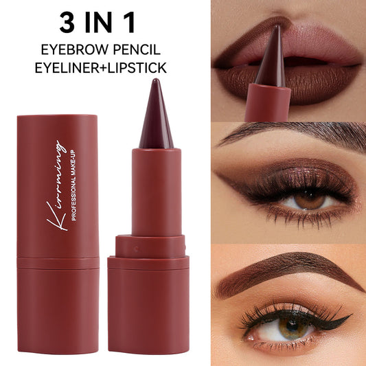 Cross-border Exclusive Hot-Selling Items KIRRMING 2-in-1 Eyeliner Lipstick 4Waterproof Long-lasting Matte Eyeliner
