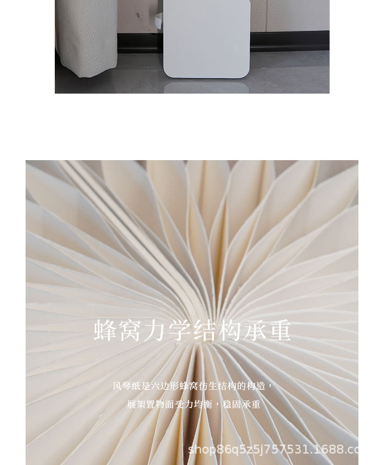 【Firefly Lantern】Live Streaming Background Decoration Foldable Round Column Paper Roman Column Folding Column Road Guide Ornament