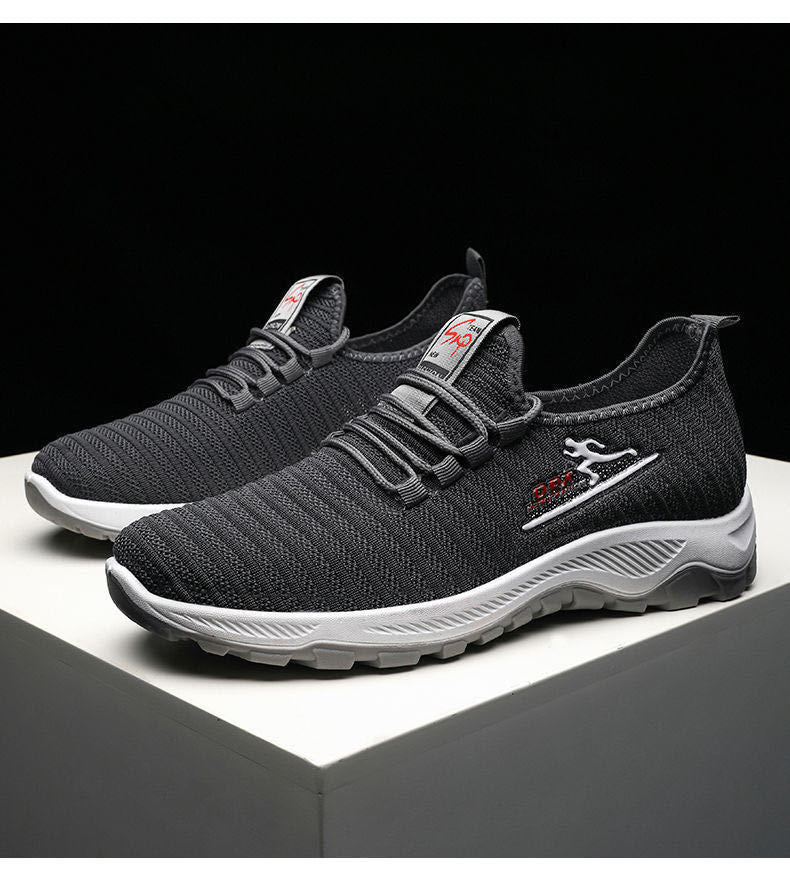 Men's Sneakers2024Spring New Trendy Casual Shoes Running Shoes Couple Shoes Mesh Flyknit Shoes Export