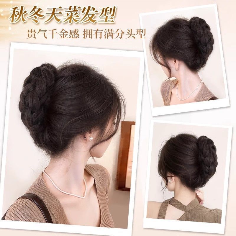 Bun Hair Claw Clip Princess Flower Bud Wig Braided Hair Bun Textured Hair Volume Increase Wholesale