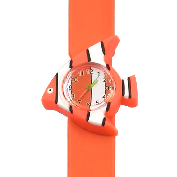 Children's Watch Cartoon Pat Watch Kindergarten Elementary School Silicone Toy Pat Circle Anime Peppa Pig Electronic Watch