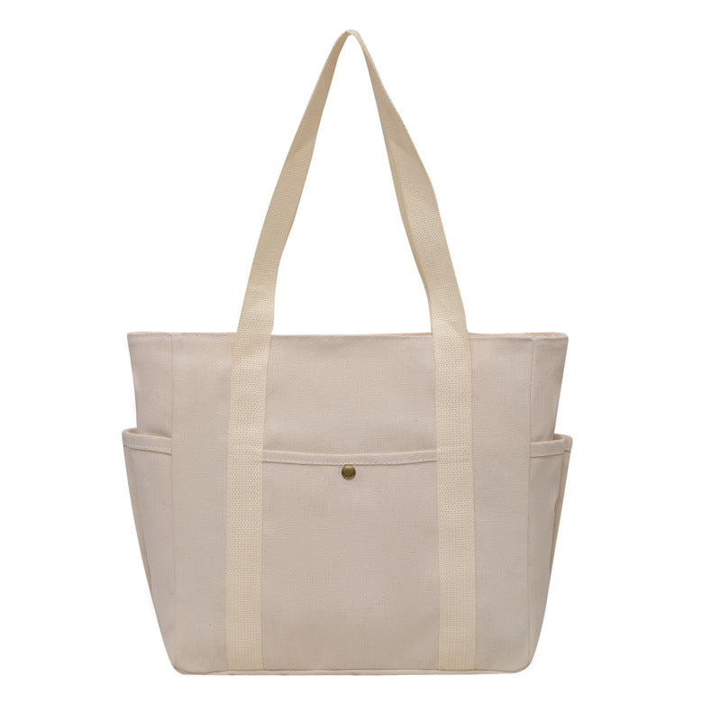 Large Capacity Tote Canvas Bag for Work and Going out Good-looking Commuter's All-Matching Art Student Book One Shoulder Bag Bag