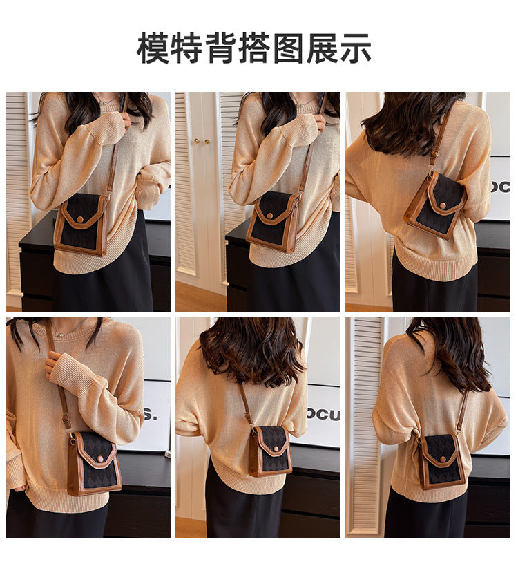 Commuting high-quality crossbody bag for women2023New stylish versatile women's shoulder bag ins Fashionable Phone Bag