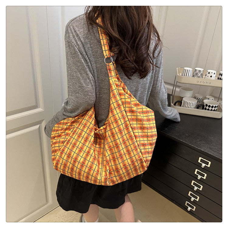 Japanese and Korean Leopard Print ins New Style Single Shoulder Bag Casual Women Versatile Commuting Work Tote Bag Large Capacity Crossbody Bag
