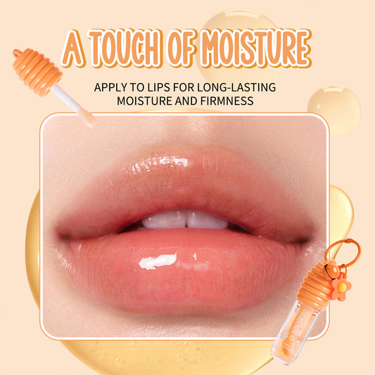 Cross-Border Makeup OLIBOLLA Hydrating Lip Oil Non-Stick Cup Long-Lasting Moisturizing Plumping Lip Gloss Wholesale Honey
