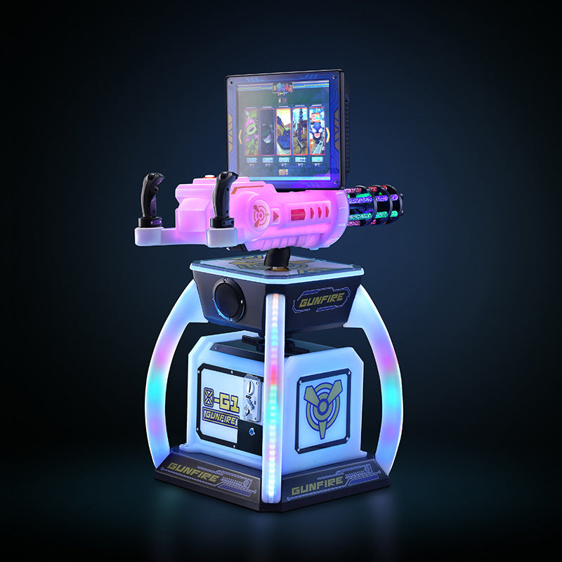 New Amusement Park VR Gatling Gun Machine Commercial Electric Coin Operated Arcade Game Machine for Supermarket Entrance and Night Market