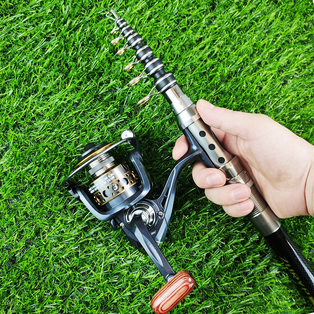 ZURYP Fishing Gear Set Long Casting Lure Sea Fishing Rod Full Set Soft Bait Hooks Fishing Line Cross-Border Exclusive