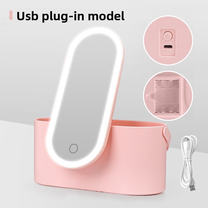 Outdoor travel storage box for dressing mirrors