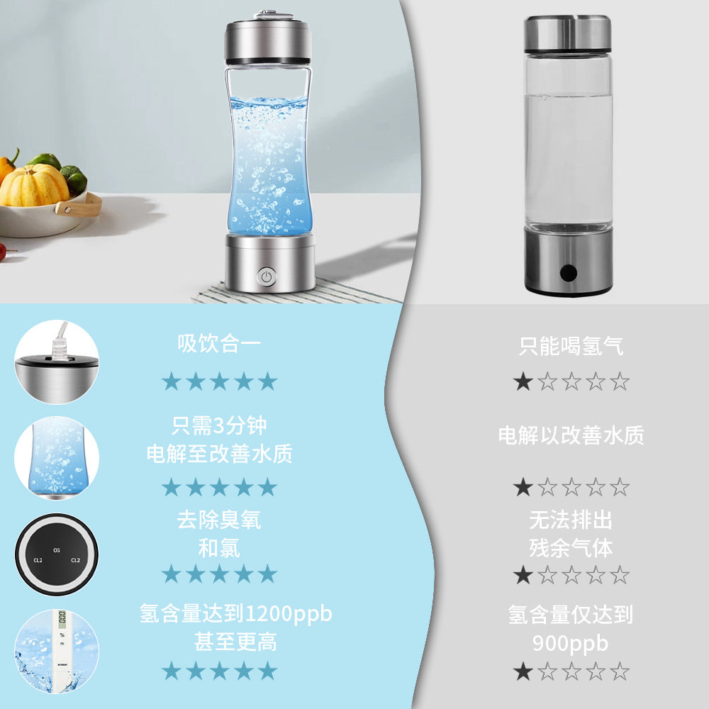 Amazon Bestselling New Model Three-in-One Electrolysis Smart SPE Hydrogen Oxygen Separation Hydrogen Cup Health Cup Hydrogen-rich Water