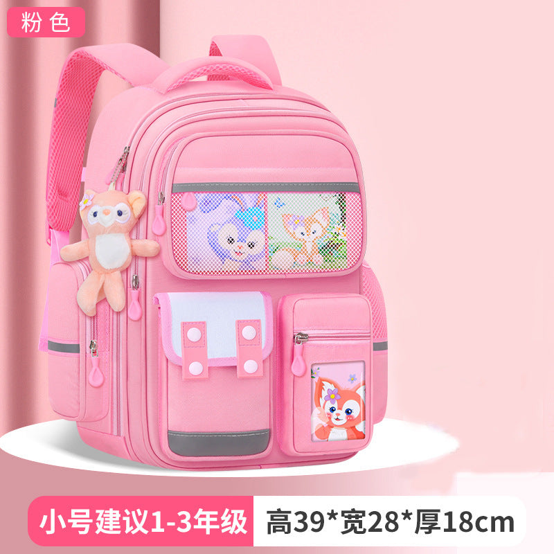 Schoolbag Primary School Girl Large Capacity Dirty Resistant Children's Schoolbag6-12Men's Weight Loss1-6Elementary School Student Backpack http://detail.1688.com/offer/727797868983.html