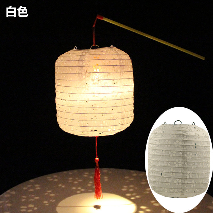 Children's Dance Lantern Festival Stall Handheld Glowing Winter Melon Hollow Paper Lantern Hanfu Photography Prop Ancient Style Lantern