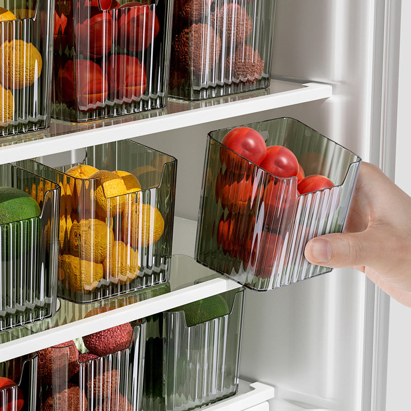 Refrigerator Side Door Storage Box Kitchen Storage Box Packing Organizer Box Food Grade Ginger Garlic Sundries Storage Storage Box