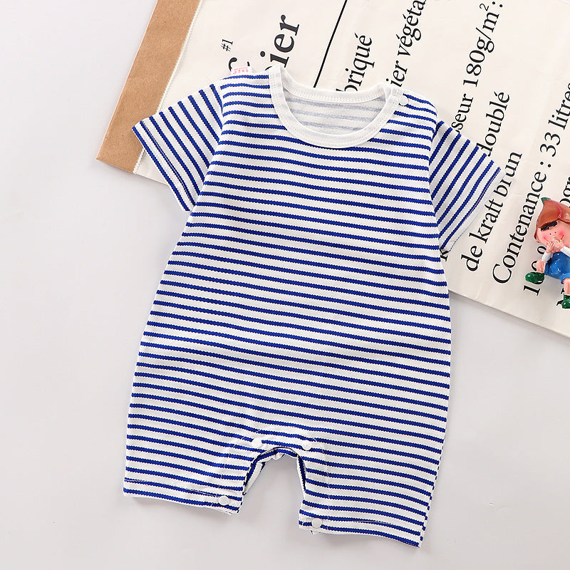 Spring and Summer New Baby Short Sleeve Romper Summer Spring Autumn Thin Newborn Romper a Newborn Short Sleeve Romper A Class