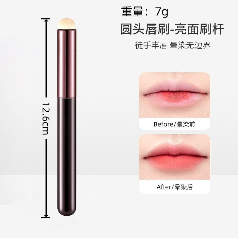 Blush Brush Loose Powder Brush Portable Short Soft Fiber Hair Small Odin Loose Powder Makeup Brush Beauty Tool
