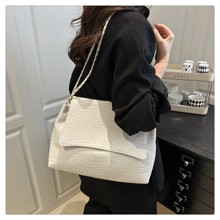 Korean Style ins Chain Bag Versatile Simple Large Capacity Shoulder Bag New Large Underarm Bag Commuter Bag