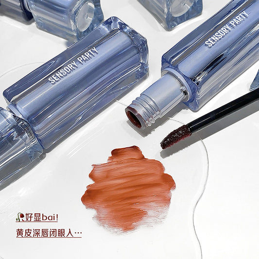 Cross-border Exclusive Hot Sale SENSORY PARTY Butterfly Soft Honey Mirror Lip Gloss Matte Finish Brightening Lip Gloss