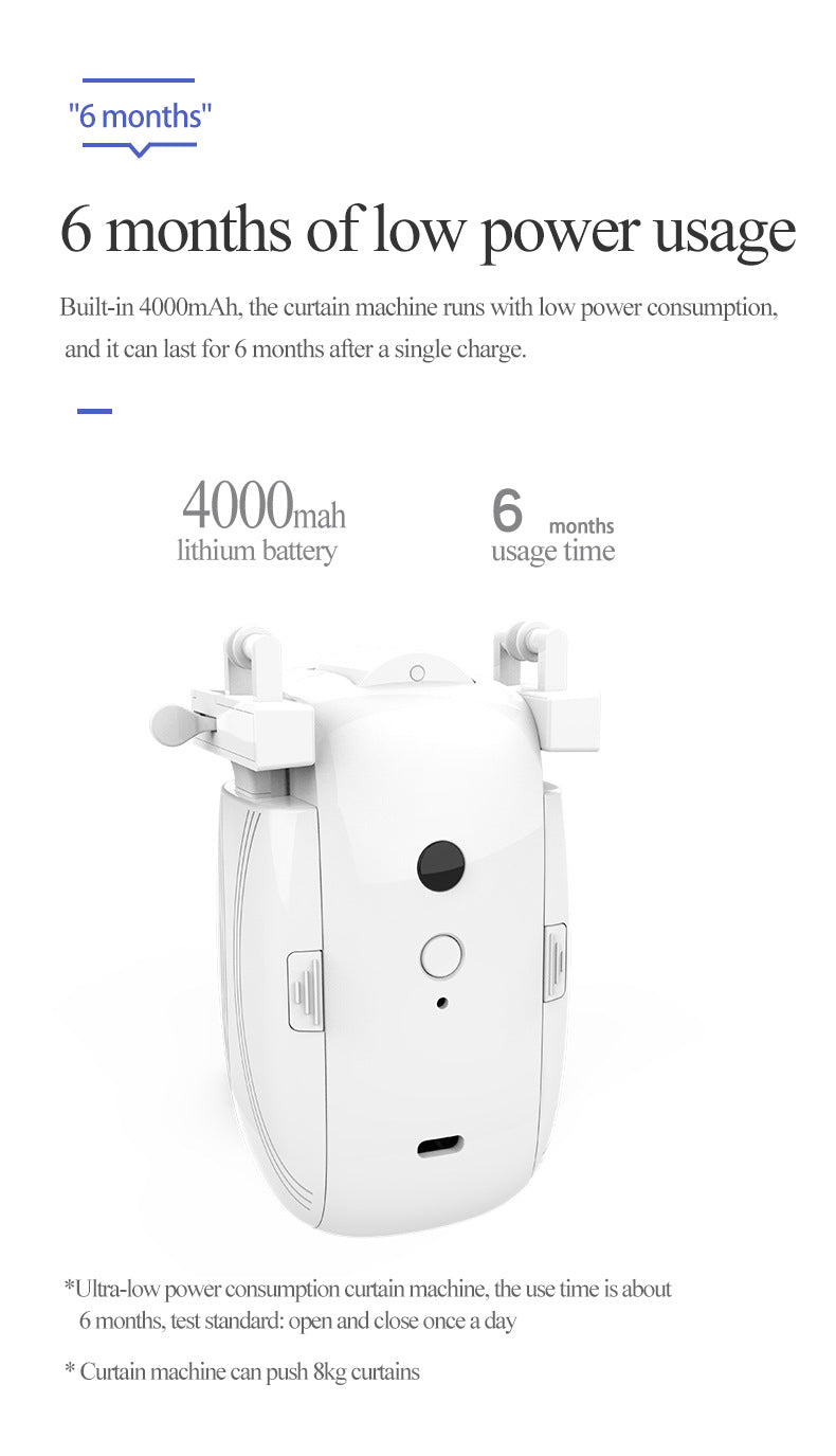 Electric Curtain Motor Smart Home Curtain Assistant Tuya Mobile Remote Control Automatic Smart Curtain Companion