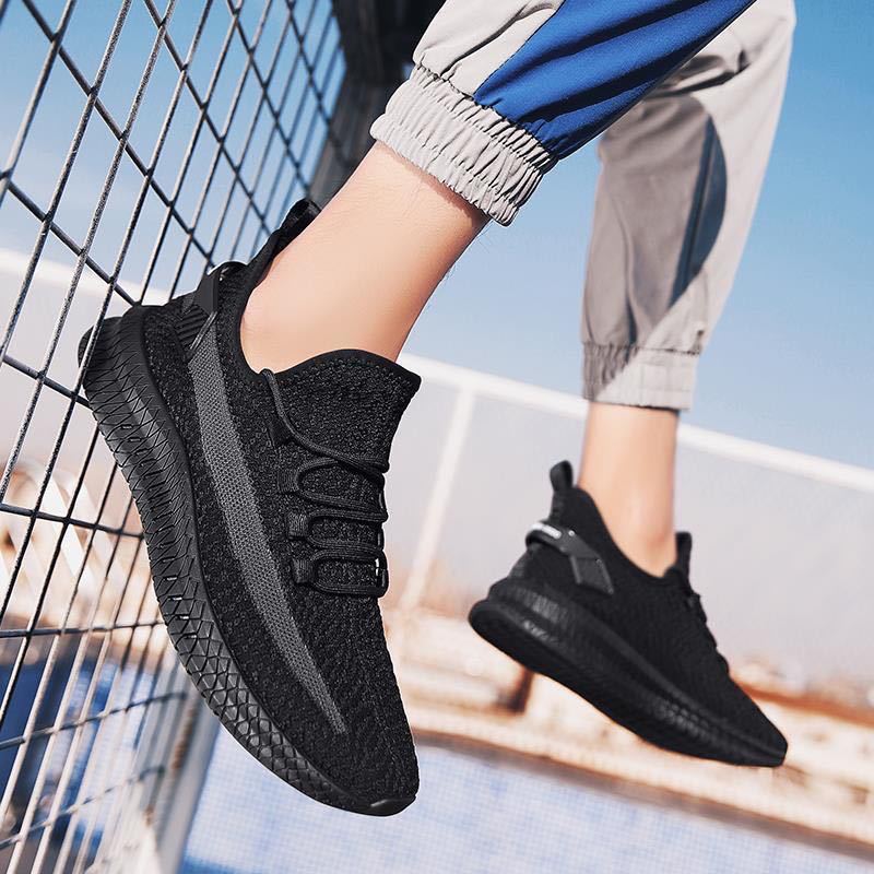 Men's Sneakers2024Spring New Trendy Casual Shoes Running Shoes Couple Shoes Mesh Flyknit Shoes Export