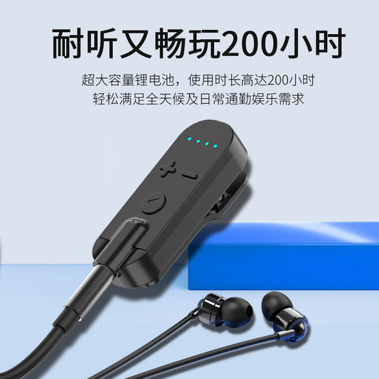 Clip-on Bluetooth Earphones Imitation Labor Protection Earbuds Ultra-long Battery Life Receiver Noise Reduction Anti-noise for Work and Listening to Music