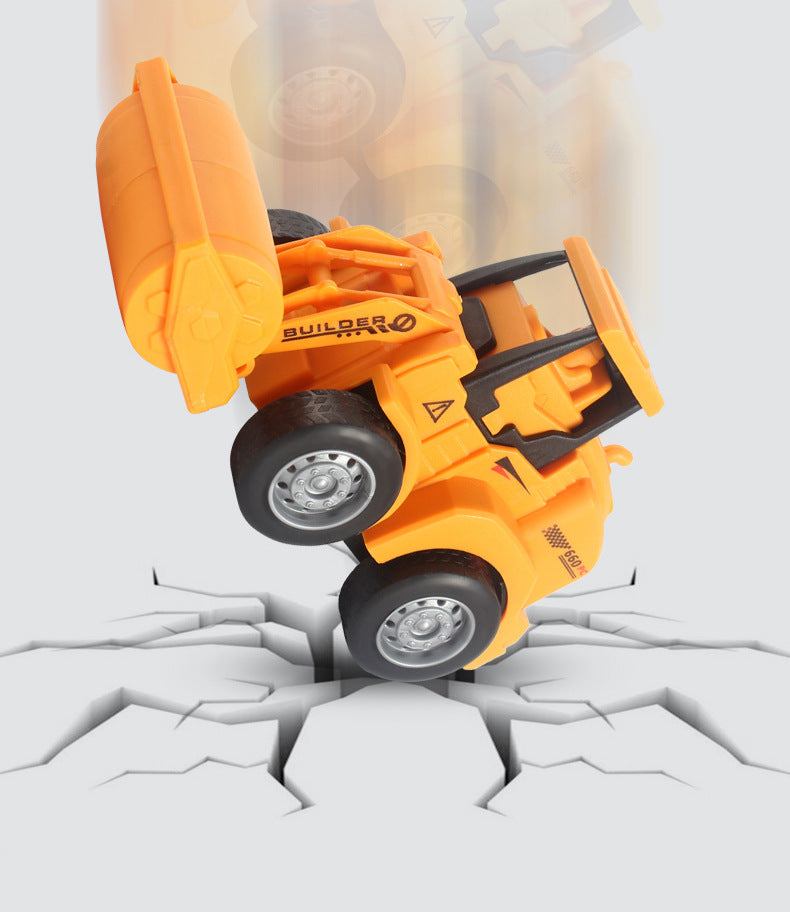 Hot-Selling Children's Push and Slide Construction Vehicles Excavator Bulldozer Fun Simulation Toy Vehicles Factory Direct Sale
