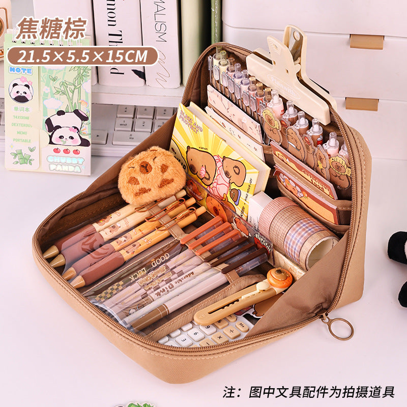 Back-to-School Season Stationery Box for Elementary School Students with a High-End Feel12Layer Pencil Case ins High-Quality Multi-Functional Stationery Bag Pencil Case http://detail.1688.com/offer/965484230964.html