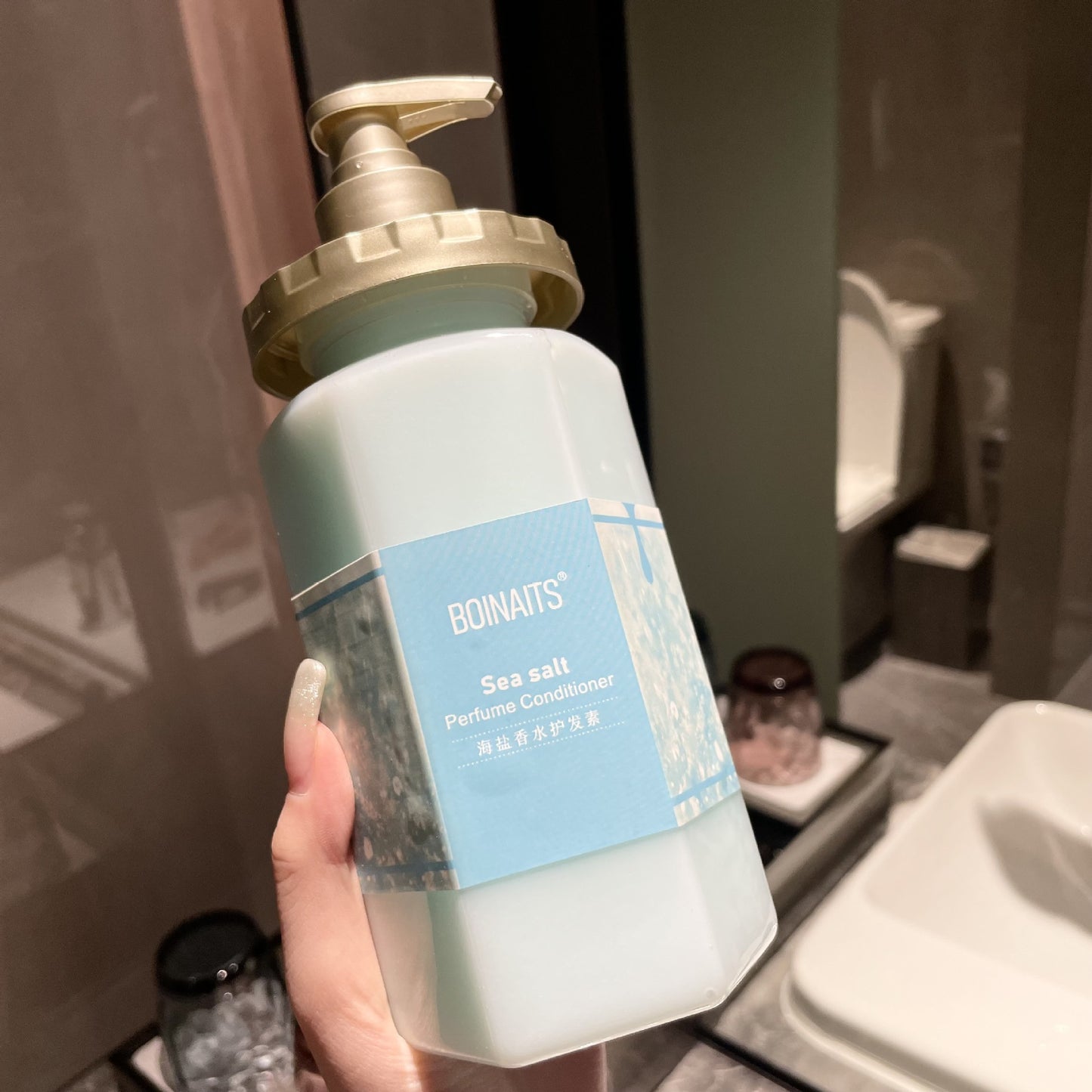 Sea Salt Perfume Wash and Care Three-piece Set Refreshing Oil Control Anti-dandruff Anti-itch Shampoo Conditioner Shower Gel Set
