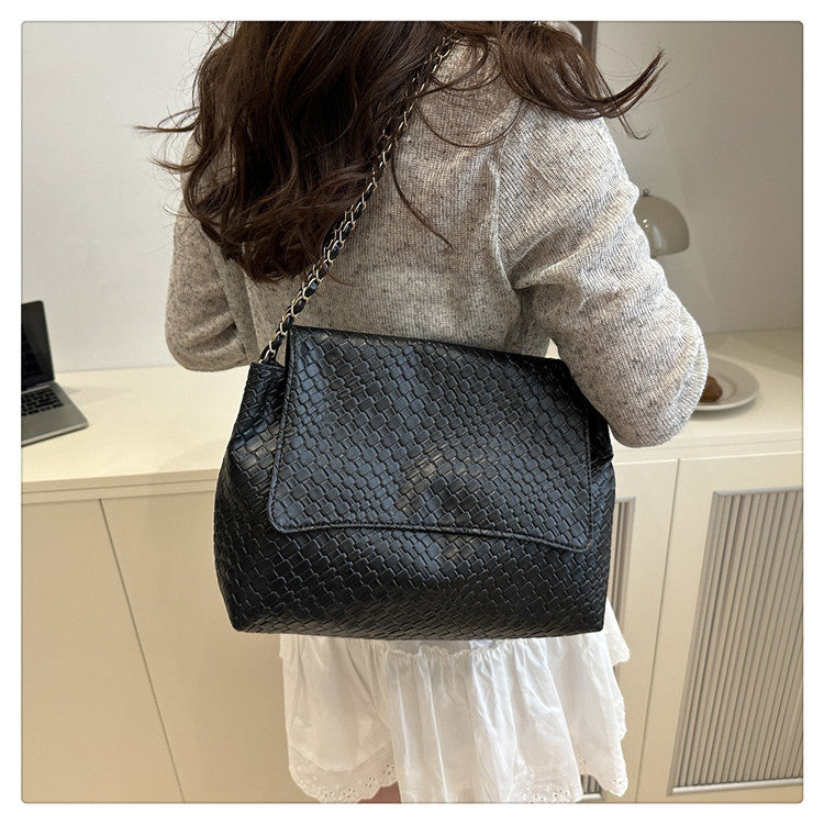 Korean Style ins Chain Bag Versatile Simple Large Capacity Shoulder Bag New Large Underarm Bag Commuter Bag