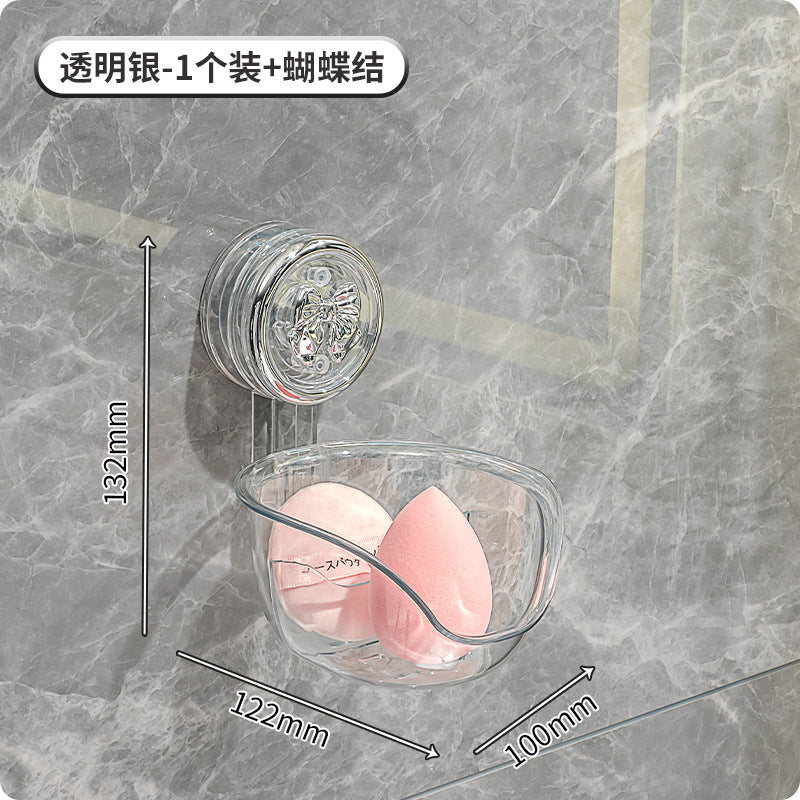 Suction Cup Tissue Box Bathroom Toilet Paper Box Wall-Mounted Punch-Free Bathroom Roll Stand Toilet Paper Storage Box
