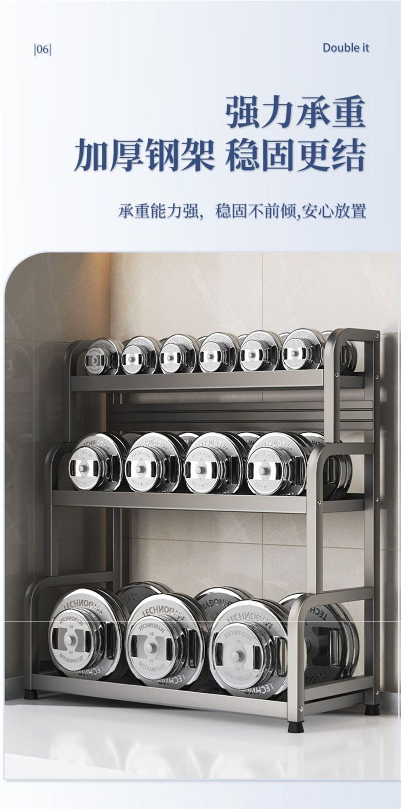 Kitchen Spice Rack Knife Holder Countertop Multifunctional Seasoning Kitchenware Storage Rack Multi-layer Stainless Steel Wholesale