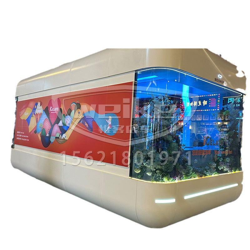 Mobile Breakfast Cart Night Market Food Cart Outdoor Commercial Street Sales Cart Mobile Food Cart Multifunctional Internet Celebrity Snack Cart