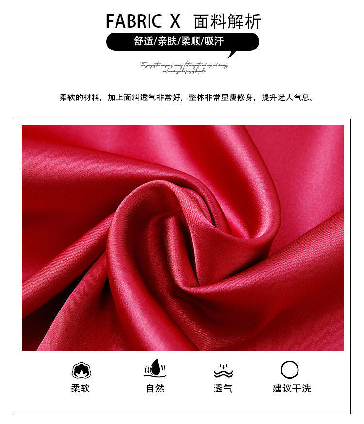 Lace Strap Dress Vest for Women, Inner Wear and Outer Wear, Spring and Summer New Loose Plus Size Silk Satin Collar Sleeveless
