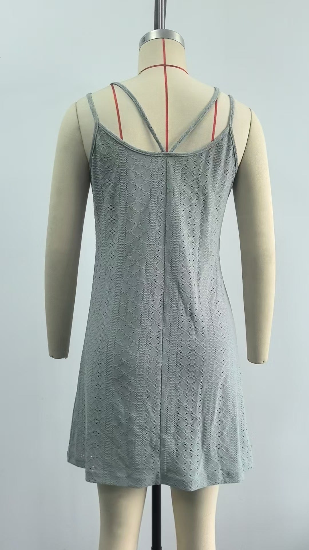Amazon Cross-Border European and American Foreign Trade2025New Women's Solid Color Casual Dress Fashion Twist Knot Tank Dress for Women