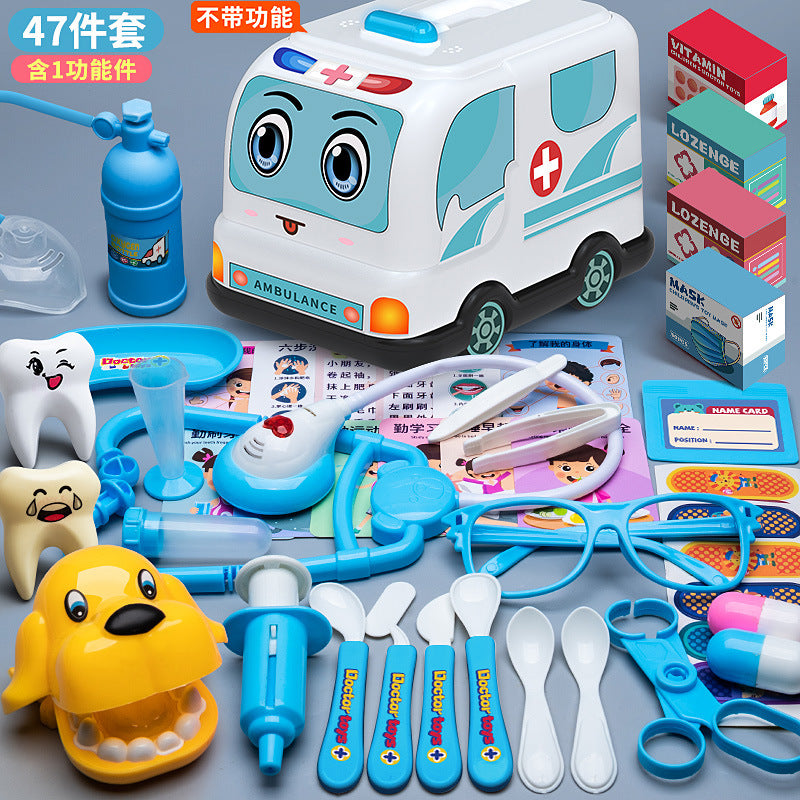 Children's Doctor Toy Set Tools Medical Kit Boys and Girls Pretend Play Nurse Injection Stethoscope Baby