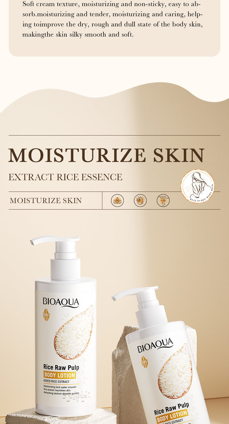 Full English Rice Skincare Set BIOAOUA Rice Puree Series Six-Piece Set Box Cross-Border Wholesale