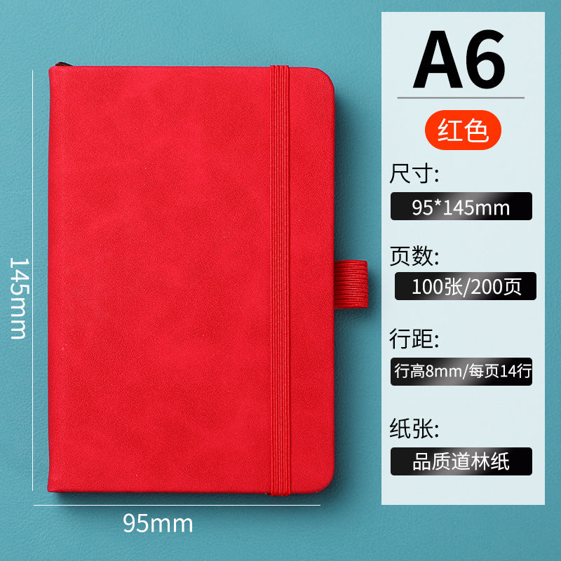 In-stock Cross-border Amazon A6Business Office Notebook Journal Internet Celebrity Planner Student Simple Strap Notebook