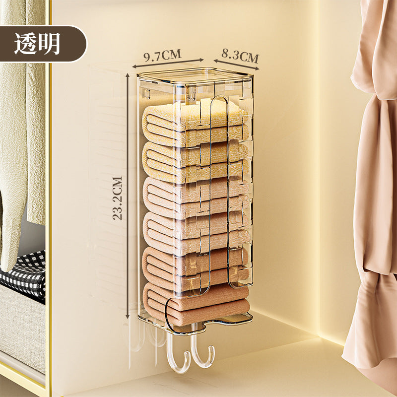 Socks and Stockings Storage Box for Home Entrance Bedroom Wall-Mounted No-Drill Organizer Underwear Storage Box