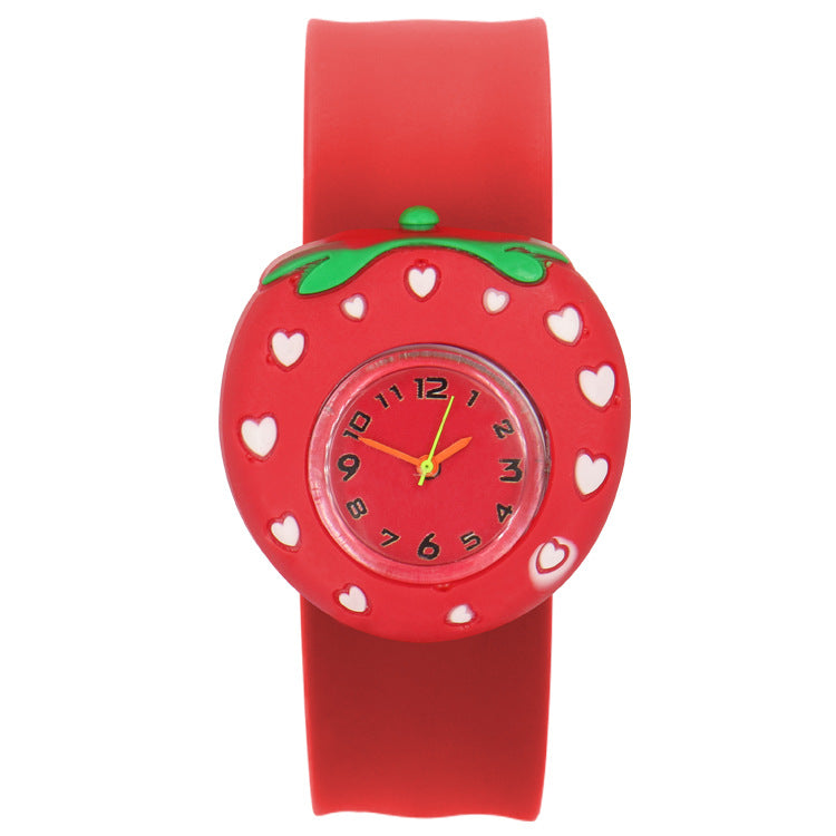 Children's Watch Cartoon Pat Watch Kindergarten Elementary School Silicone Toy Pat Circle Anime Peppa Pig Electronic Watch