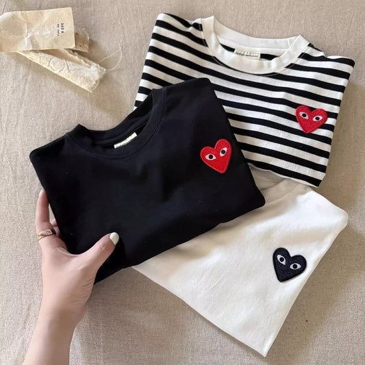 Sweet Little Chef Children's Long Sleeve T Shirt25Autumn New Boys' Japanese Style Striped T Baby Toddler Stylish All-Cotton Base Shirt