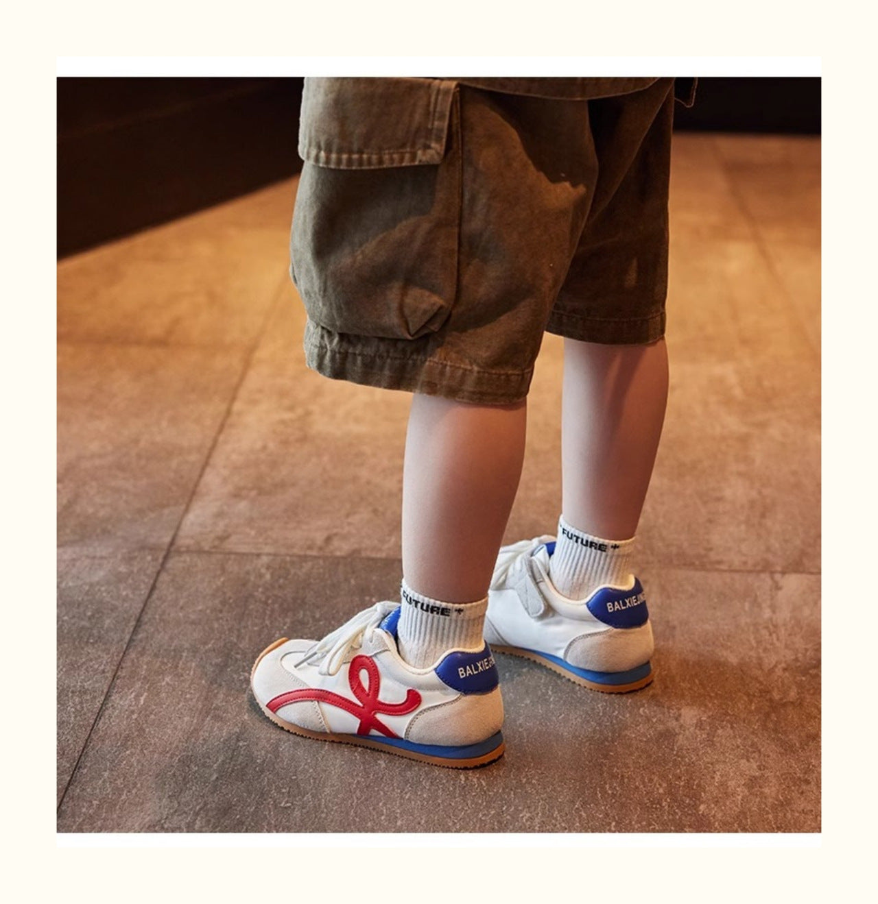 Genuine Leather Children's Spring New Sports Shoes Trendy Brand Hot-Selling Boys and Girls Forrest Gump Shoes German Training Shoes Non-Slip Running Shoes