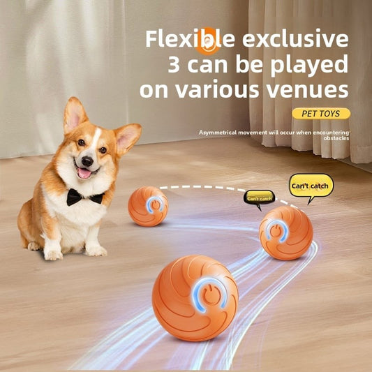 Dog Toy Rolling Ball Electric Gravitational Jumping Pet Relieving Boring Intelligent Companion Bite Resistant