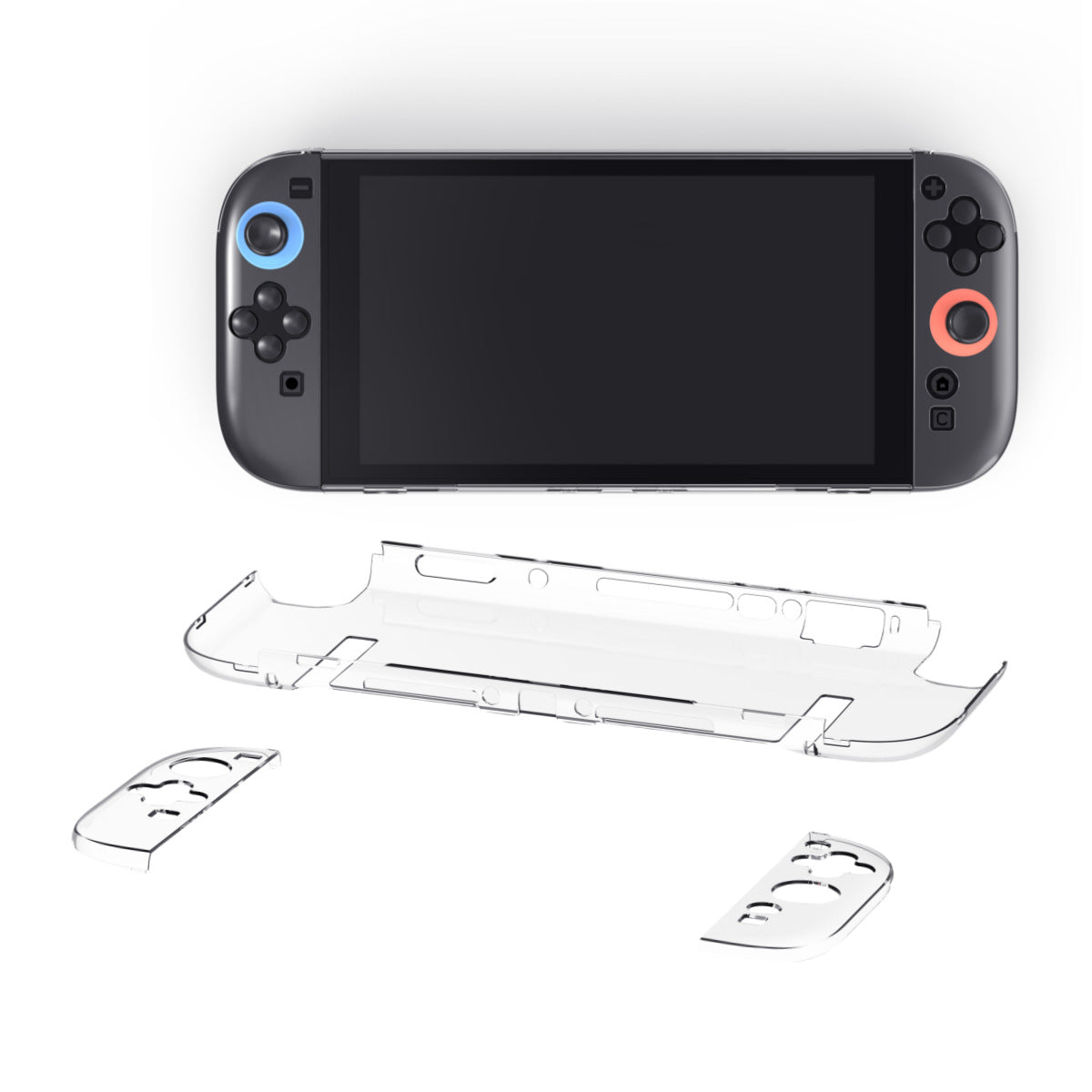 Switch2Integrated Crystal Case Protective Case All-Inclusive Game Console Accessories Transparent PC Protective Sleeve NS Very tough