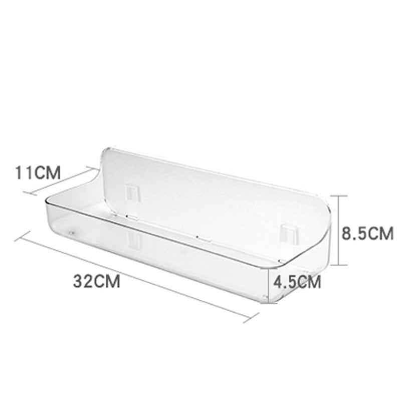 Bathroom Suction Cup Storage Rack Wall-Mounted Draining Rack No-Drill Hanging Rack Toilet Wall Soap Storage