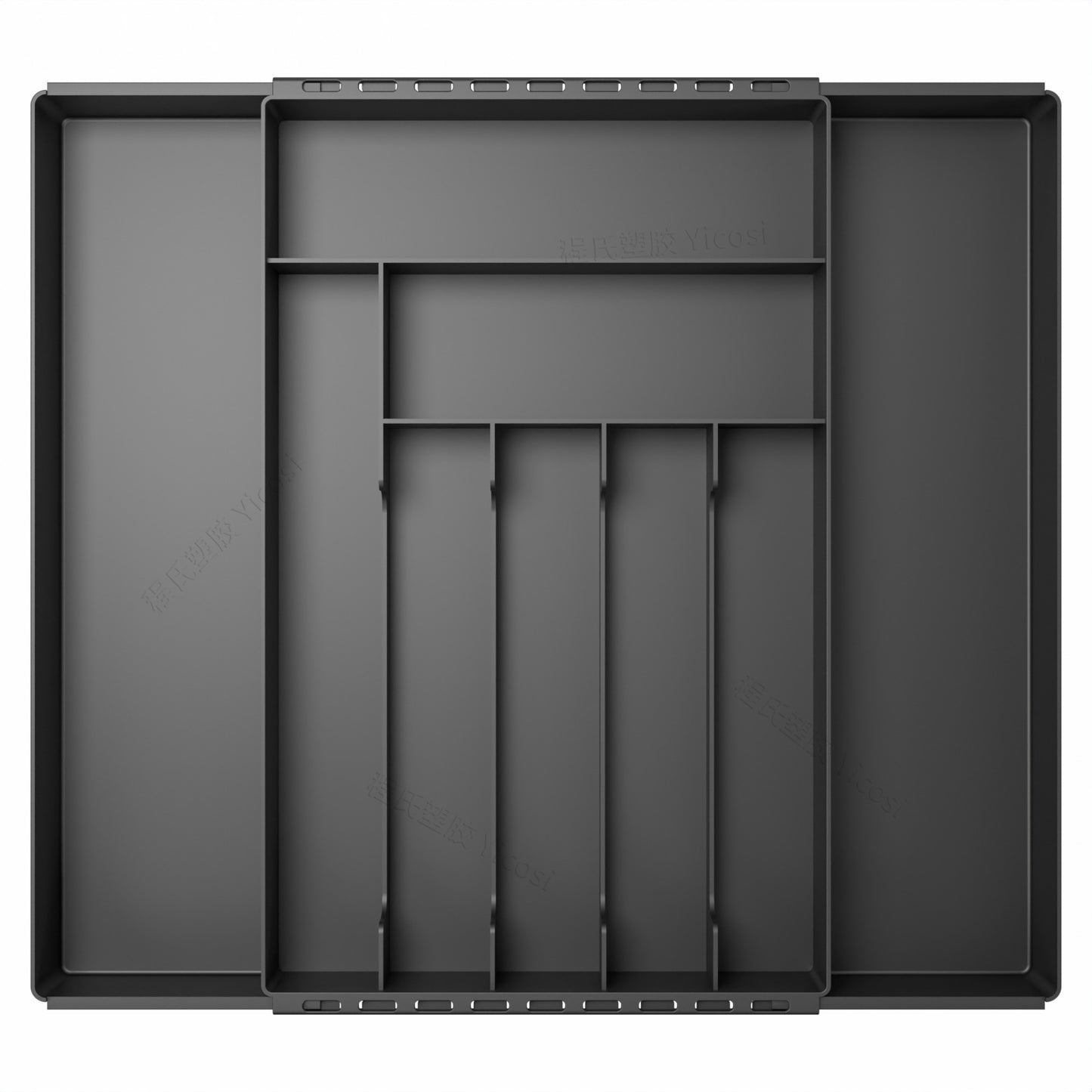 Cross-Border Tableware Kitchen Organizer Box Drawer Expandable Silverware Storage Box Cosmetics Stationery Miscellaneous Divider Expandable Box