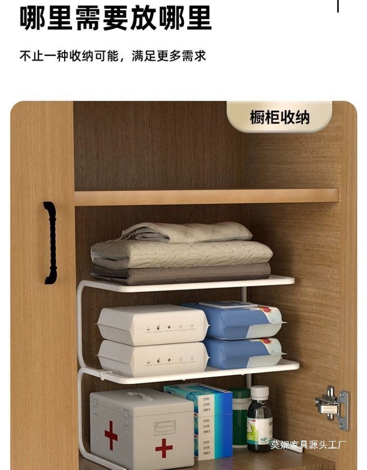 Bag Storage Rack Organizer Shelf for Bags Storage Cabinet Wardrobe Clothes Layered Partition Storage Box Placement Rack
