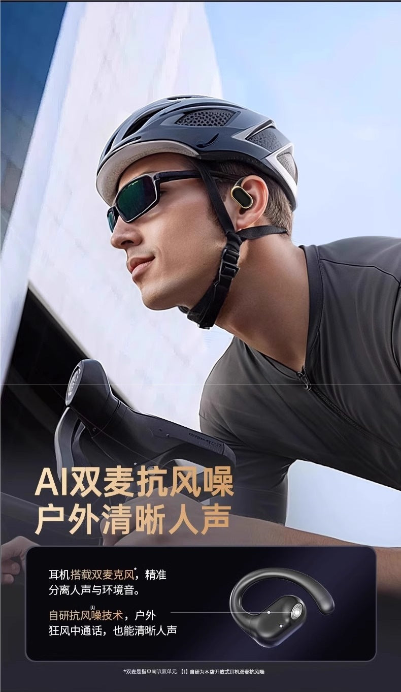 2025New bone conduction Bluetooth earphones wireless over-ear non-in-ear2024Official Genuine Brand Ultra-Long Battery Life
