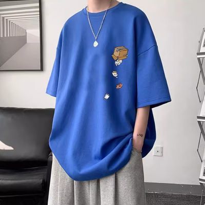 Summer New Short Sleeve Loose t T-shirt Men Fashion Brands Casual Half Sleeve Trendy T-shirt Bottoming Shirt Half Sleeve Shirt