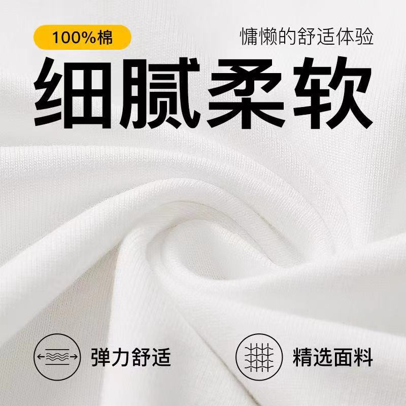 100%Cotton Short Sleeve t T-shirt Men's Summer New Hong Kong Style ins Trendy Loose Half-Sleeve Fashionable Versatile Simple Top