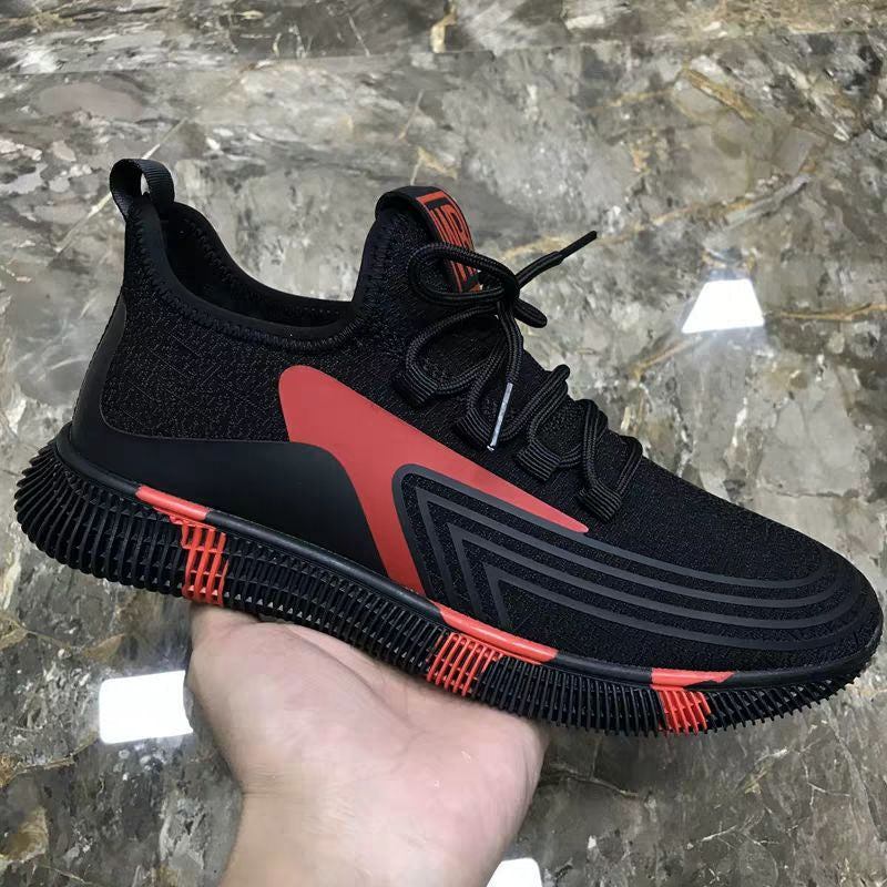 Men's Sneakers2024Spring New Trendy Casual Shoes Running Shoes Couple Shoes Mesh Flyknit Shoes Export
